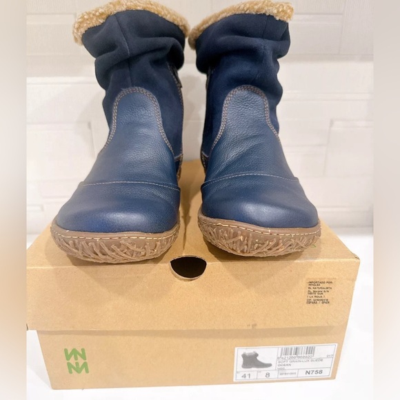 El Naturalista women's boots Size 10, Soft grain- Lux Suede, Ocean, EUR 41 - Picture 2 of 6